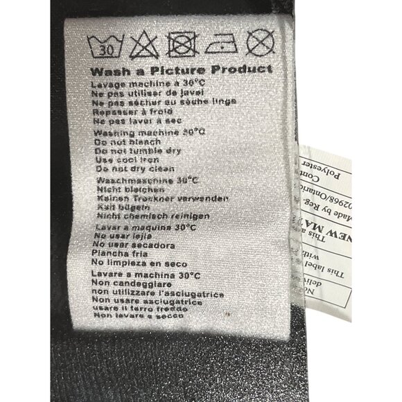 Picture Organic Clothing Friends Line Black Snow Bib Overalls Medium 93f - Picture 7 of 9